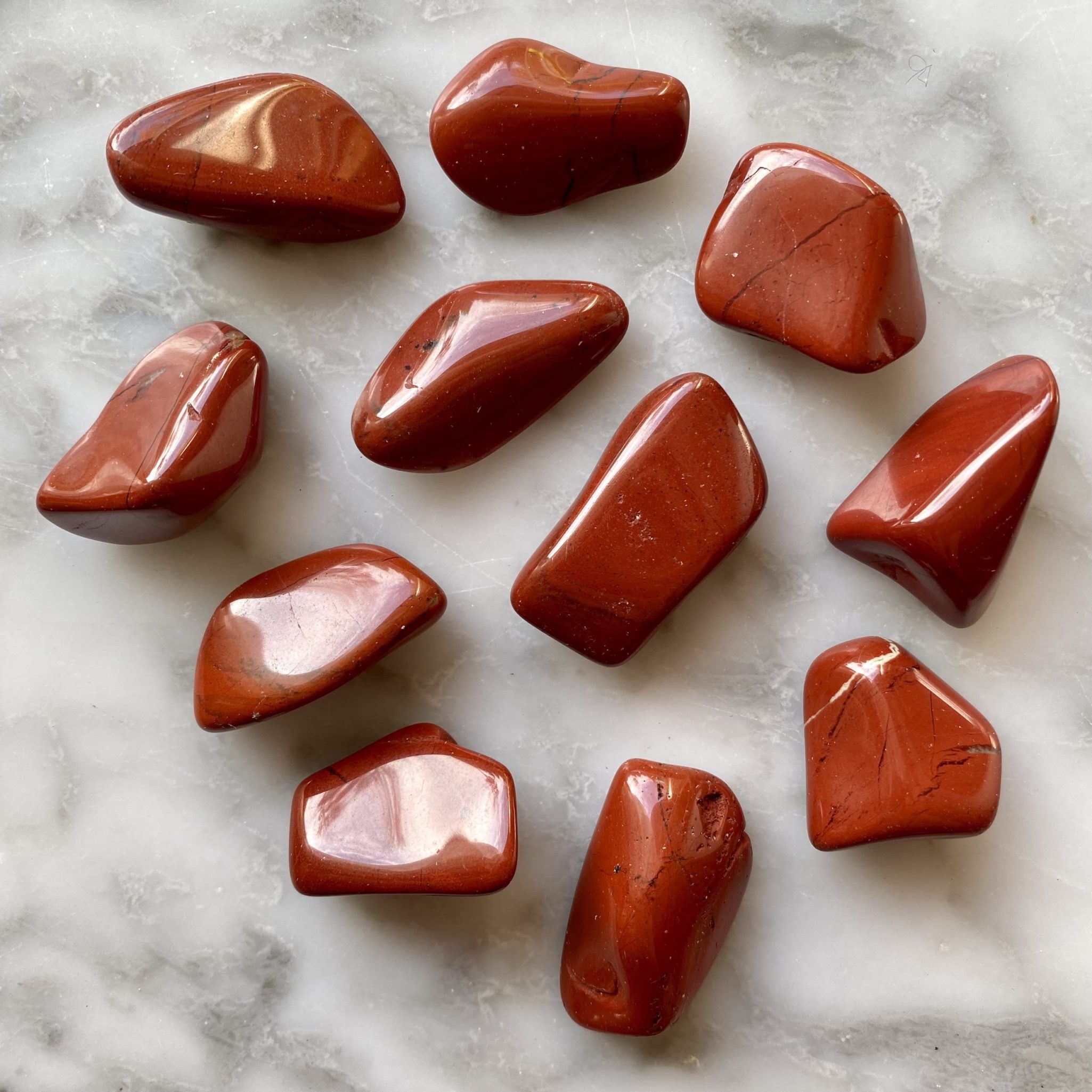 Red Jasper Tumbled Pocket Stone - Minera Emporium Crystal & Mineral Shop